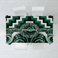 Aotearoa Whakatohea Tablecloth Maori Iwi Poutama Puhoro Tattoo LT14 Green - Polynesian Pride