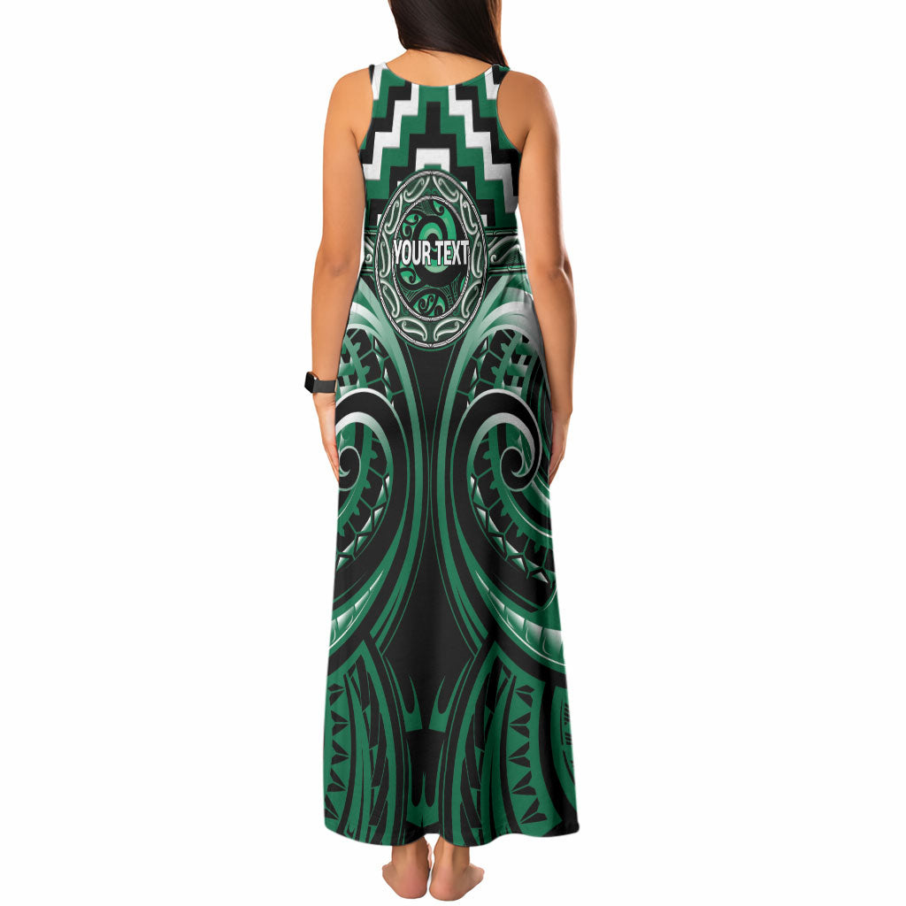 Aotearoa Whakatohea Personalised Tank Maxi Dress Maori Iwi Poutama Puhoro Tattoo LT14 - Polynesian Pride