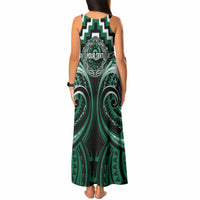 Aotearoa Whakatohea Personalised Tank Maxi Dress Maori Iwi Poutama Puhoro Tattoo LT14 - Polynesian Pride