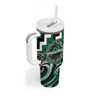 Aotearoa Whakatohea Personalised Tumbler With Handle Maori Iwi Poutama Puhoro Tattoo LT14 - Polynesian Pride