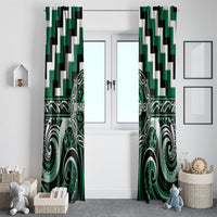 Aotearoa Whakatohea Window Curtain Maori Iwi Poutama Puhoro Tattoo LT14 - Polynesian Pride