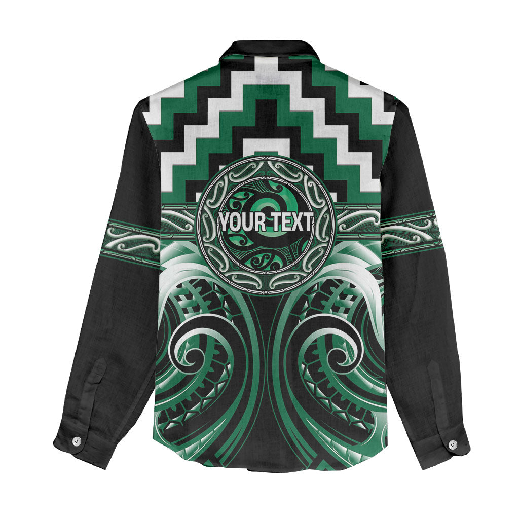 Aotearoa Whakatohea Personalised Women Casual Shirt Maori Iwi Poutama Puhoro Tattoo LT14 - Polynesian Pride