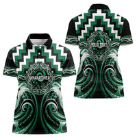 Aotearoa Whakatohea Personalised Women Polo Shirt Maori Iwi Poutama Puhoro Tattoo LT14 - Polynesian Pride