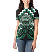 Aotearoa Whakatohea Personalised Women Polo Shirt Maori Iwi Poutama Puhoro Tattoo LT14 - Polynesian Pride