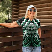 Aotearoa Whakatohea Personalised Women Polo Shirt Maori Iwi Poutama Puhoro Tattoo LT14 - Polynesian Pride