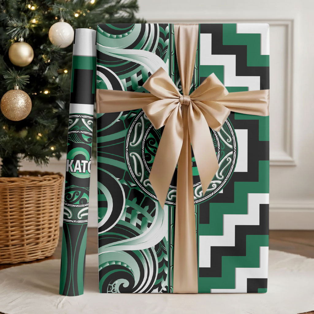 Aotearoa Whakatohea Wrapping Paper Maori Iwi Poutama Puhoro Tattoo LT14 - Polynesian Pride