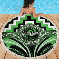 Aotearoa Ngati Awa Beach Blanket Maori Iwi Poutama Puhoro Tattoo LT14 - Polynesian Pride