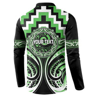Aotearoa Ngati Awa Personalised Button Sweatshirt Maori Iwi Poutama Puhoro Tattoo LT14 - Polynesian Pride