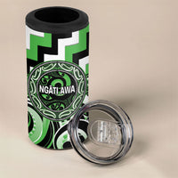 Aotearoa Ngati Awa Personalised 4 in 1 Can Cooler Tumbler Maori Iwi Poutama Puhoro Tattoo LT14 - Polynesian Pride
