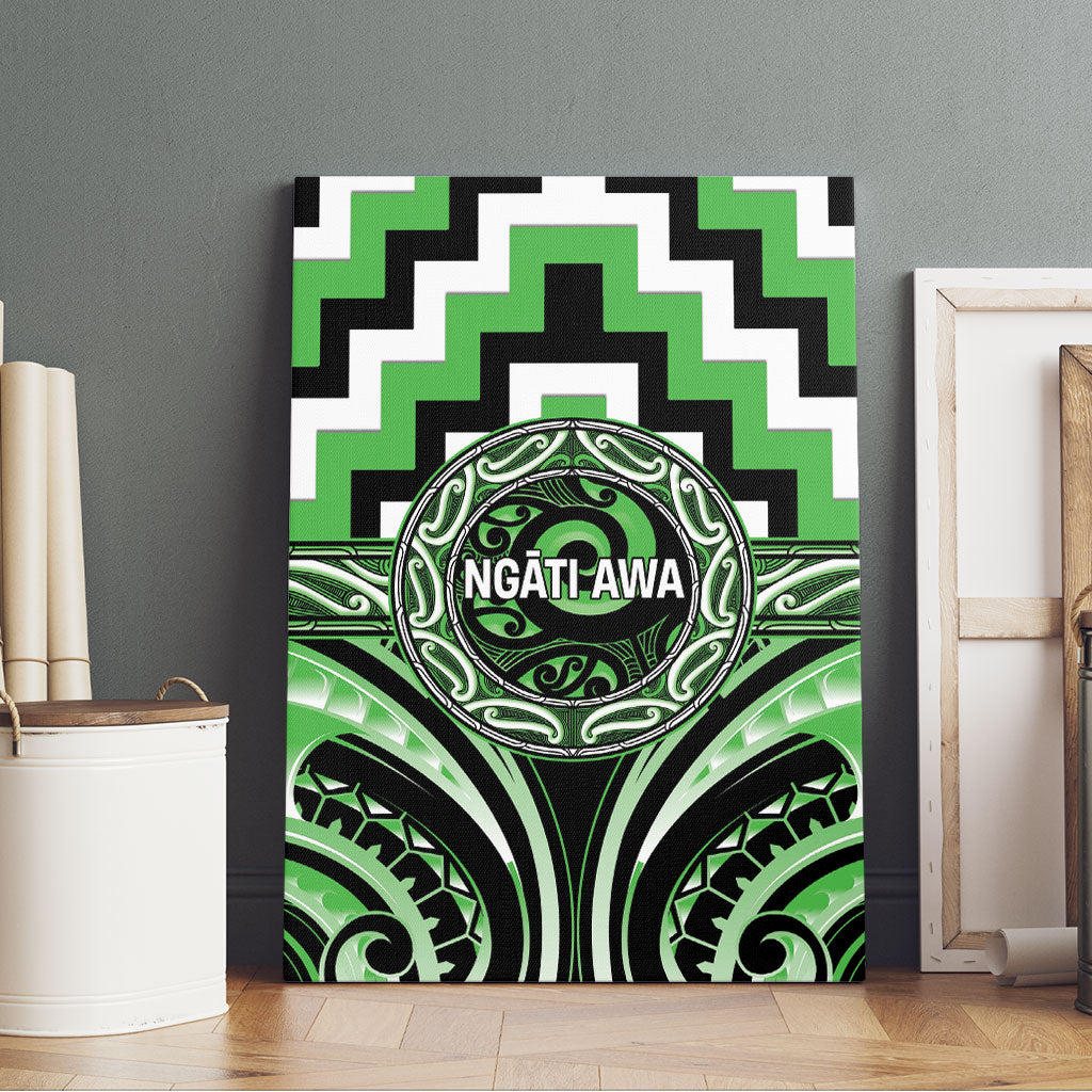 Aotearoa Ngati Awa Canvas Wall Art Maori Iwi Poutama Puhoro Tattoo LT14 - Polynesian Pride