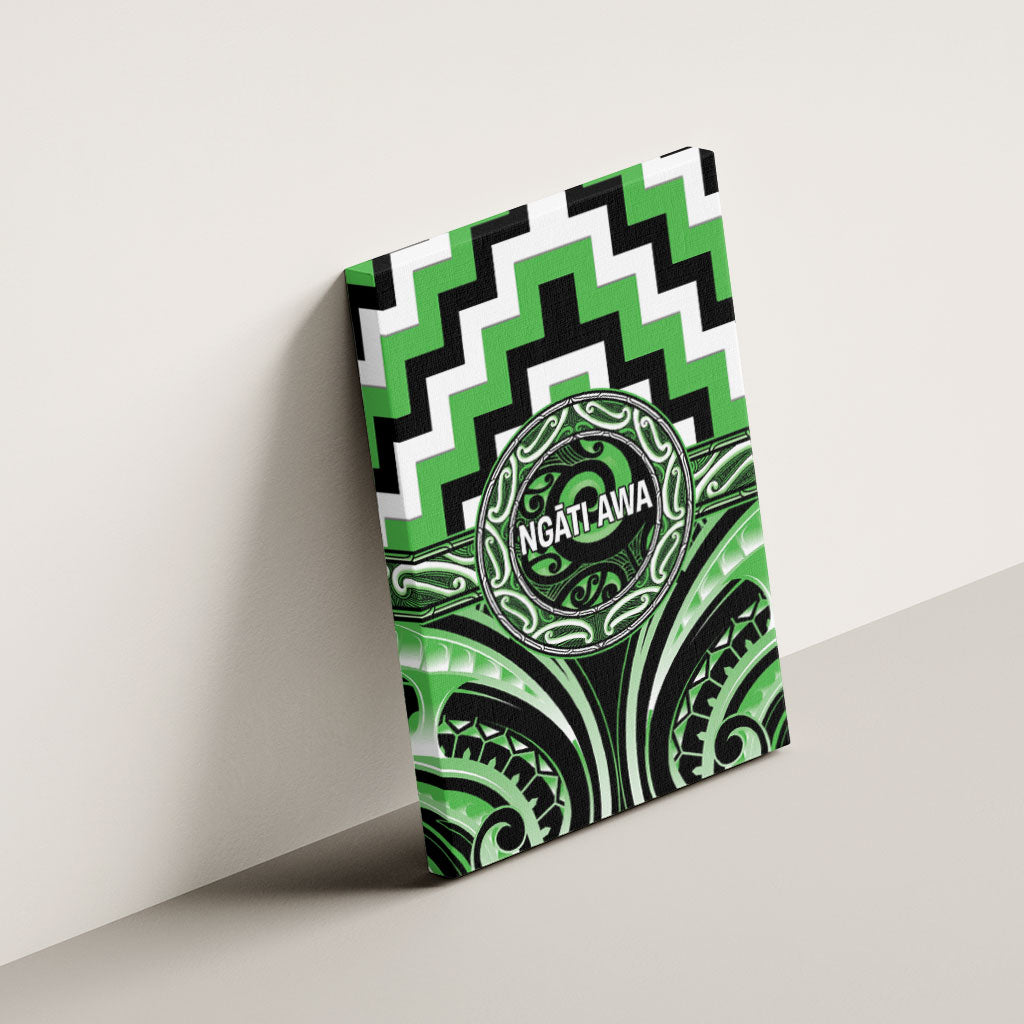 Aotearoa Ngati Awa Canvas Wall Art Maori Iwi Poutama Puhoro Tattoo LT14 - Polynesian Pride