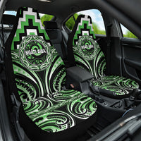 Aotearoa Ngati Awa Car Seat Cover Maori Iwi Poutama Puhoro Tattoo LT14 One Size Green - Polynesian Pride