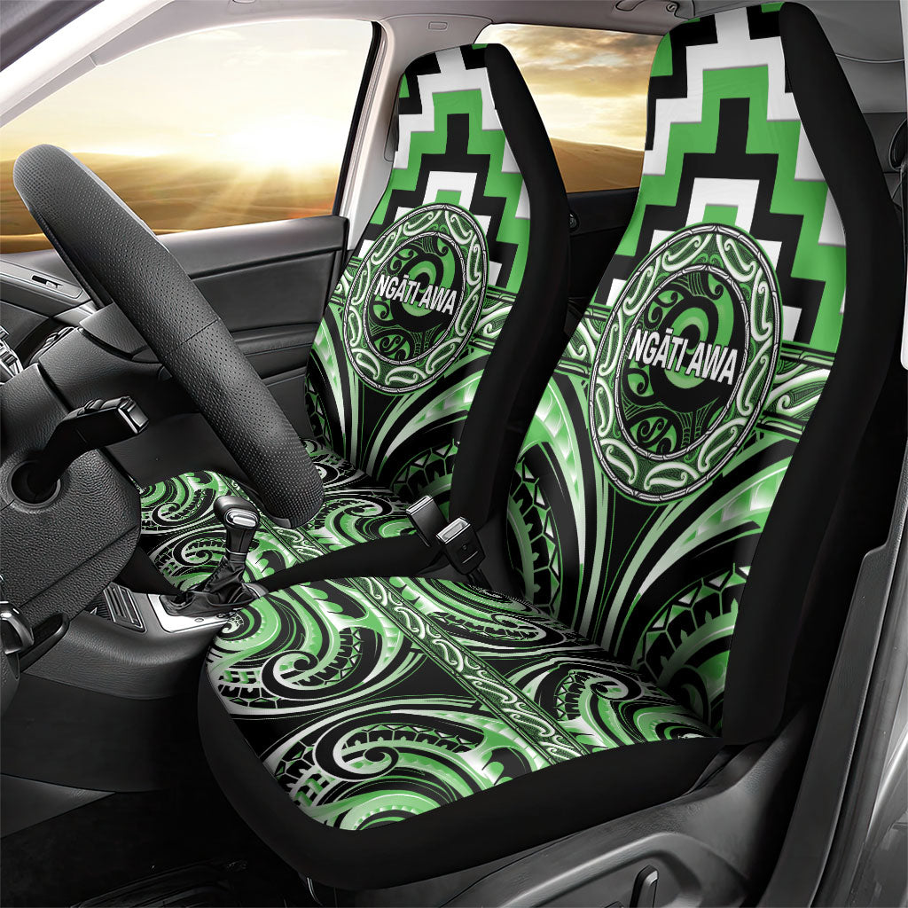 Aotearoa Ngati Awa Car Seat Cover Maori Iwi Poutama Puhoro Tattoo LT14 - Polynesian Pride