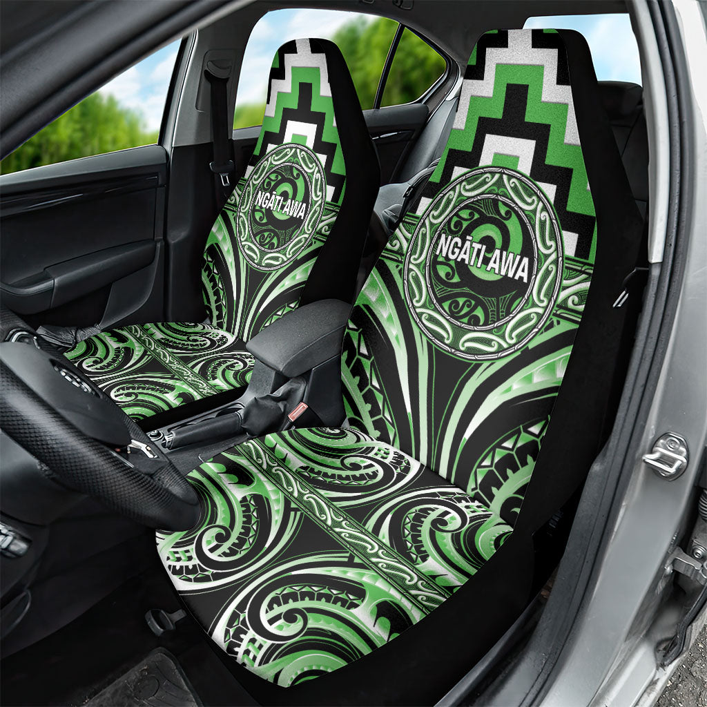 Aotearoa Ngati Awa Car Seat Cover Maori Iwi Poutama Puhoro Tattoo LT14 - Polynesian Pride