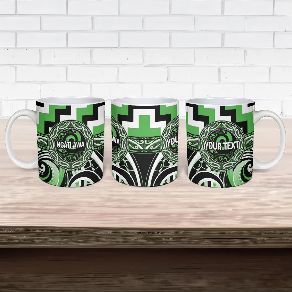 Aotearoa Ngati Awa Personalised Ceramic Mug Maori Iwi Poutama Puhoro Tattoo LT14 - Polynesian Pride