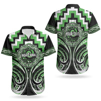 Aotearoa Ngati Awa Personalised Couples Matching Off Shoulder Maxi Dress and Hawaiian Shirt Maori Iwi Poutama Puhoro Tattoo LT14 - Polynesian Pride