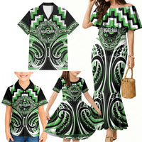 Aotearoa Ngati Awa Personalised Family Matching Mermaid Dress and Hawaiian Shirt Maori Iwi Poutama Puhoro Tattoo LT14 - Polynesian Pride