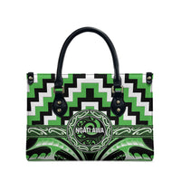 Aotearoa Ngati Awa Leather Bag Maori Iwi Poutama Puhoro Tattoo LT14 - Polynesian Pride