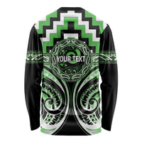 Aotearoa Ngati Awa Personalised Long Sleeve Shirt Maori Iwi Poutama Puhoro Tattoo LT14 - Polynesian Pride