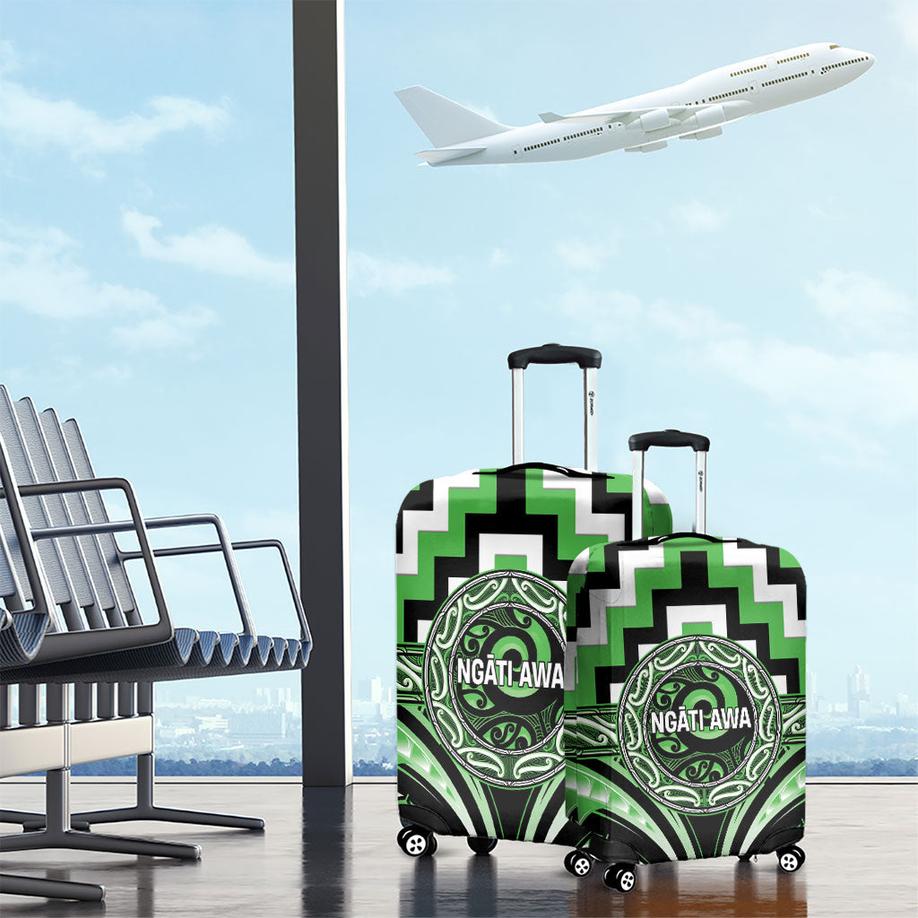 Aotearoa Ngati Awa Luggage Cover Maori Iwi Poutama Puhoro Tattoo LT14 - Polynesian Pride