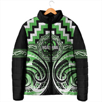 Aotearoa Ngati Awa Personalised Padded Jacket Maori Iwi Poutama Puhoro Tattoo LT14 - Polynesian Pride