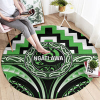 Aotearoa Ngati Awa Round Carpet Maori Iwi Poutama Puhoro Tattoo LT14 - Polynesian Pride