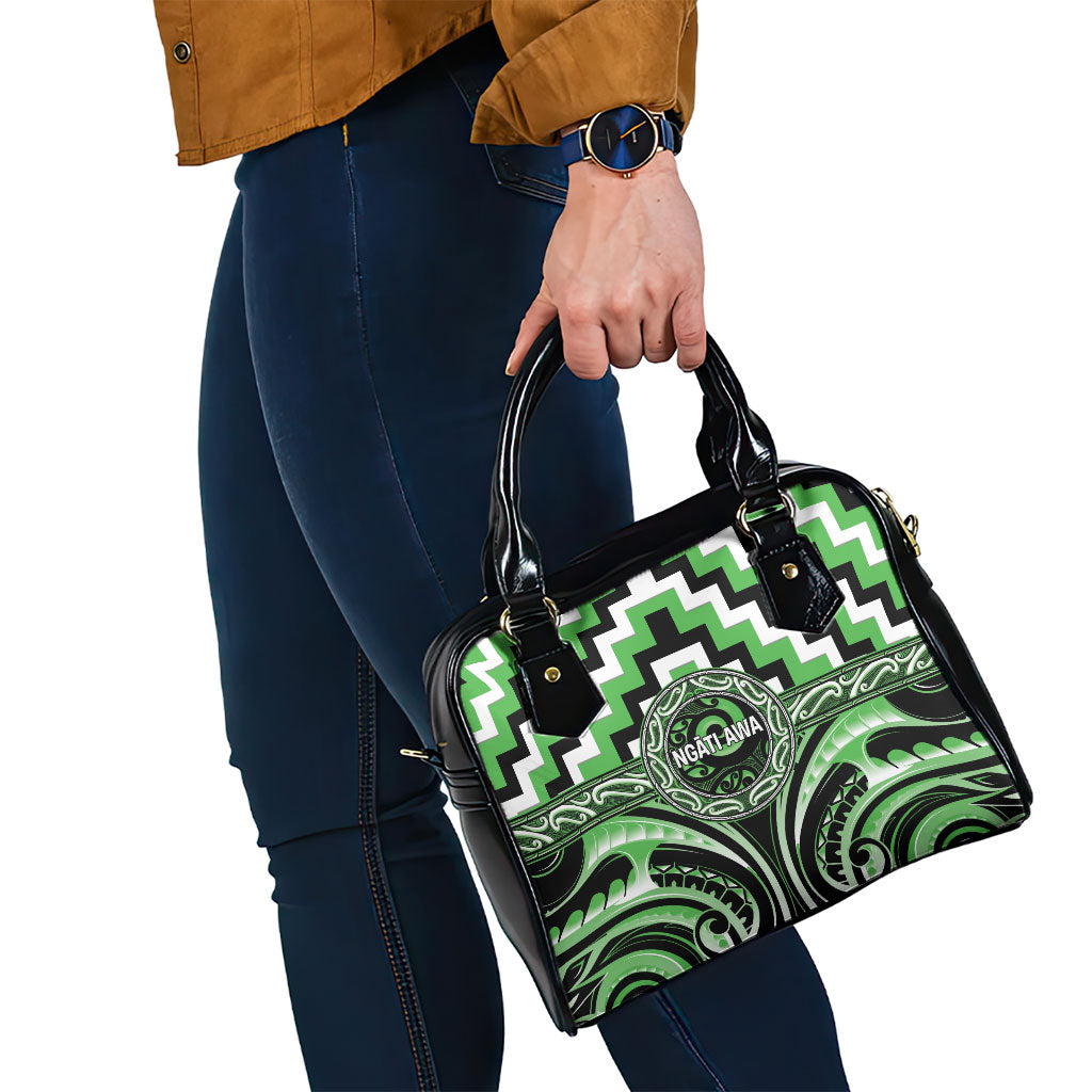 Aotearoa Ngati Awa Shoulder Handbag Maori Iwi Poutama Puhoro Tattoo LT14 - Polynesian Pride
