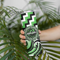 Aotearoa Ngati Awa Personalised Skinny Tumbler Maori Iwi Poutama Puhoro Tattoo LT14 - Polynesian Pride