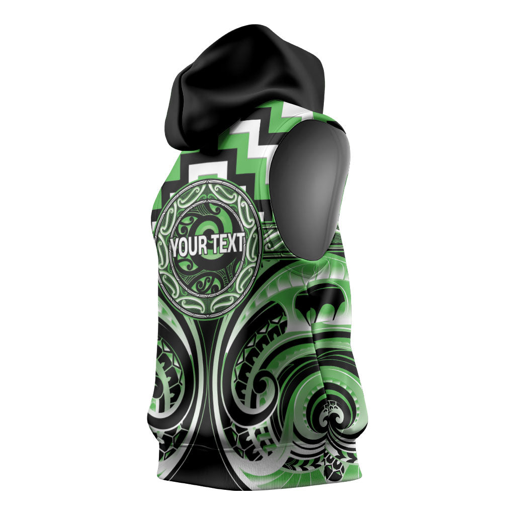 Aotearoa Ngati Awa Personalised Sleeveless Hoodie Maori Iwi Poutama Puhoro Tattoo LT14 - Polynesian Pride