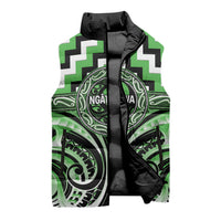 Aotearoa Ngati Awa Personalised Sleeveless Puffer Jacket Maori Iwi Poutama Puhoro Tattoo LT14 - Polynesian Pride