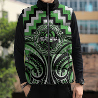 Aotearoa Ngati Awa Personalised Sleeveless Puffer Jacket Maori Iwi Poutama Puhoro Tattoo LT14 - Polynesian Pride