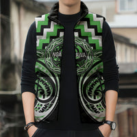 Aotearoa Ngati Awa Personalised Sleeveless Puffer Jacket Maori Iwi Poutama Puhoro Tattoo LT14 - Polynesian Pride