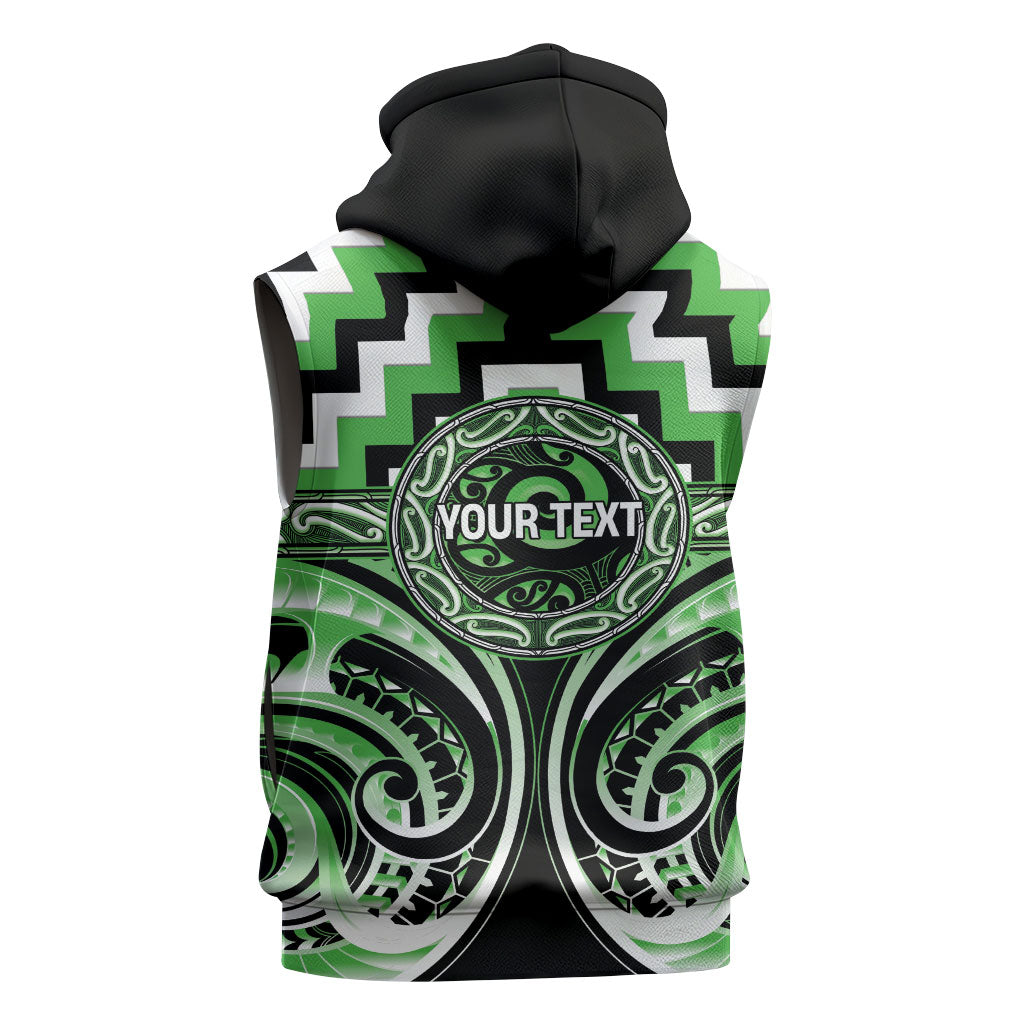Aotearoa Ngati Awa Personalised Sleeveless Zip Hoodie Maori Iwi Poutama Puhoro Tattoo LT14 - Polynesian Pride