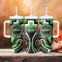 Aotearoa Ngati Awa Personalised Tumbler With Handle Maori Iwi Poutama Puhoro Tattoo LT14 - Polynesian Pride