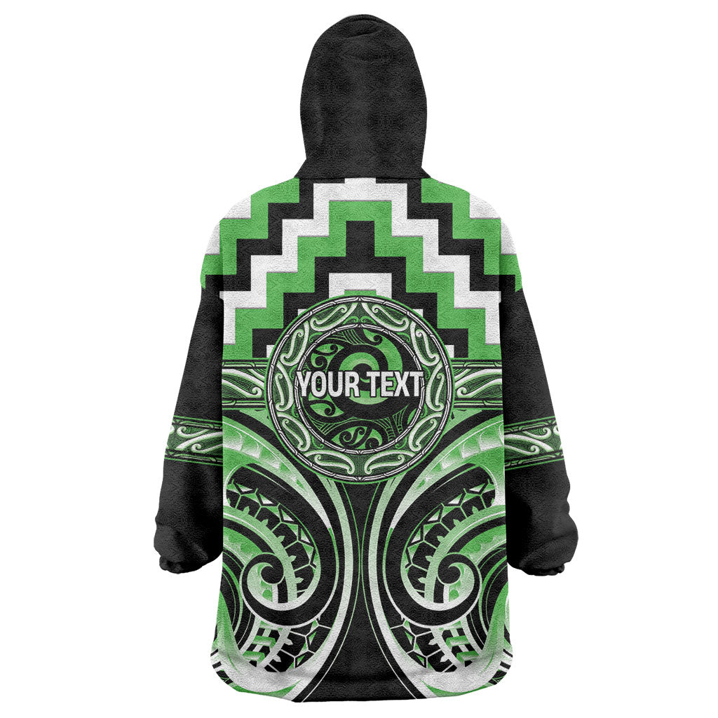 Aotearoa Ngati Awa Personalised Wearable Blanket Hoodie Maori Iwi Poutama Puhoro Tattoo LT14 - Polynesian Pride