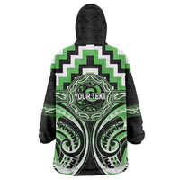 Aotearoa Ngati Awa Personalised Wearable Blanket Hoodie Maori Iwi Poutama Puhoro Tattoo LT14 - Polynesian Pride