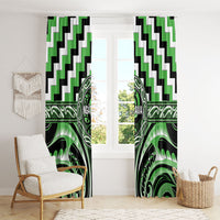 Aotearoa Ngati Awa Window Curtain Maori Iwi Poutama Puhoro Tattoo LT14 - Polynesian Pride