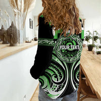 Aotearoa Ngati Awa Personalised Women Casual Shirt Maori Iwi Poutama Puhoro Tattoo LT14 - Polynesian Pride