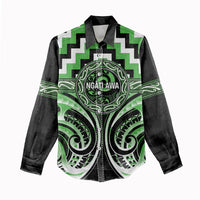 Aotearoa Ngati Awa Personalised Women Casual Shirt Maori Iwi Poutama Puhoro Tattoo LT14 - Polynesian Pride