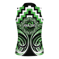Aotearoa Ngati Awa Personalised Women Sleeveless Polo Shirt Maori Iwi Poutama Puhoro Tattoo LT14 - Polynesian Pride