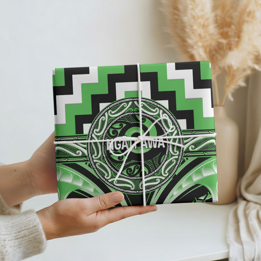 Aotearoa Ngati Awa Wrapping Paper Maori Iwi Poutama Puhoro Tattoo LT14 - Polynesian Pride