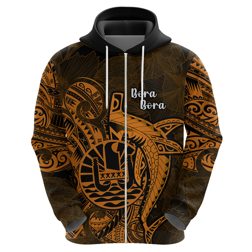 French Polynesia Bora Bora Hoodie Polynesian Shark Tattoo With Hibiscus Red Version LT14 - Polynesian Pride