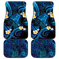 Tokelau Fakaofo Atoll Car Mats Polynesian Tattoo Plumeria With Map