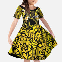 Tokelau Atafu Atoll Family Matching Puletasi and Hawaiian Shirt Polynesian Tattoo Plumeria With Map