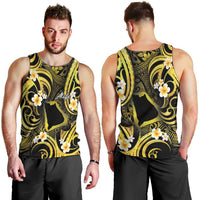 Tokelau Atafu Atoll Men Tank Top Polynesian Tattoo Plumeria With Map