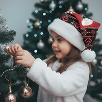 Personalized Hawaii Skull Christmas Santa Hat Mele Kalikimaka Hawaiian Kakau - Polynesian Pride