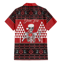 Personalized Hawaii Skull Christmas Family Matching Mermaid Dress and Hawaiian Shirt Mele Kalikimaka Hawaiian Kakau - Polynesian Pride