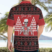 Personalized Hawaii Skull Christmas Hawaiian Shirt Mele Kalikimaka Hawaiian Kakau - Polynesian Pride