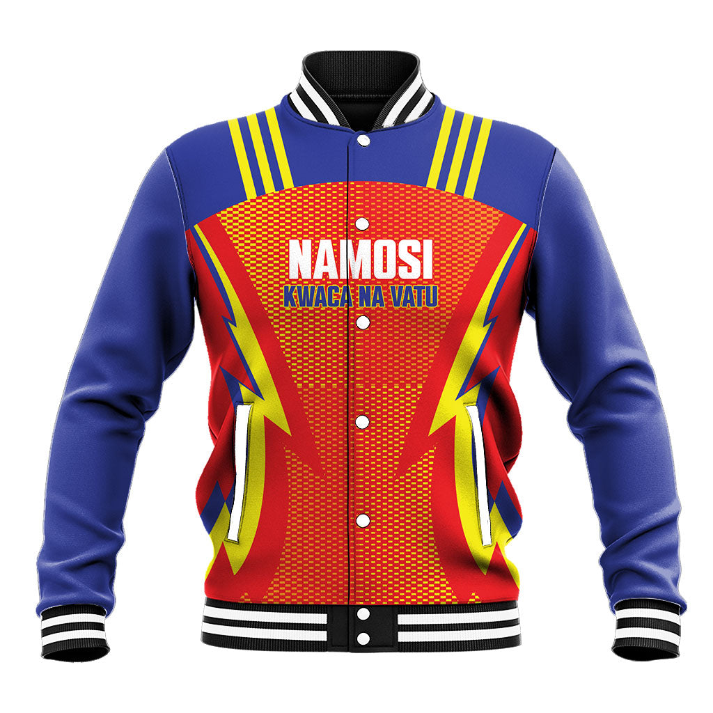 Namosi Fiji 2026 Rugby Custom Baseball Jacket Kwaca Na Vatu LT14 Unisex Red - Polynesian Pride