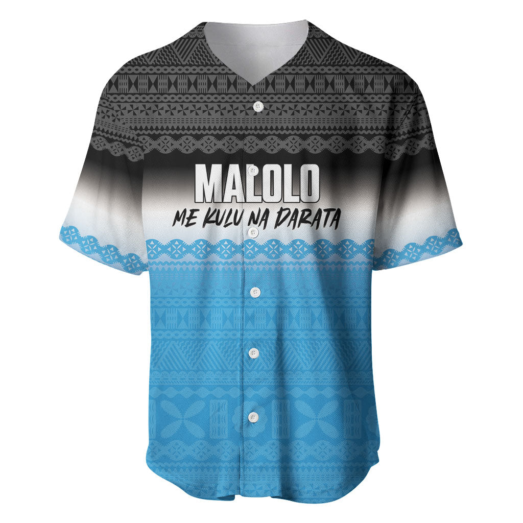 Malolo Fiji 2026 Rugby Personalised Baseball Jersey Me Kulu Na Darata Fijian Tapa Pattern